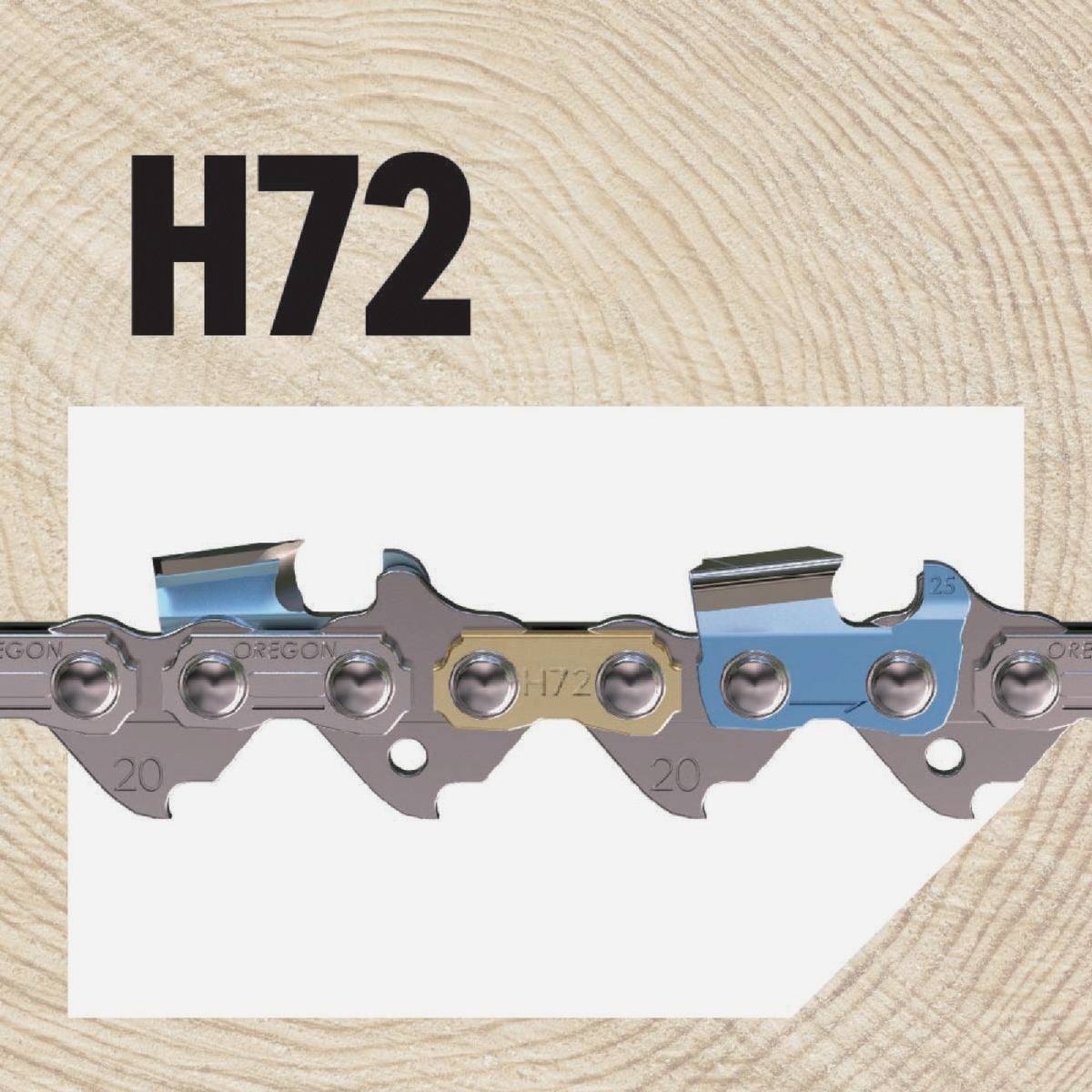 Oregon H72 ControlCut Saw Chain for 18 in. Bar - 72 Drive Links - fits Echo, Craftsman, Homelite, Poulan, Husqvarna, Makita and others Image 4