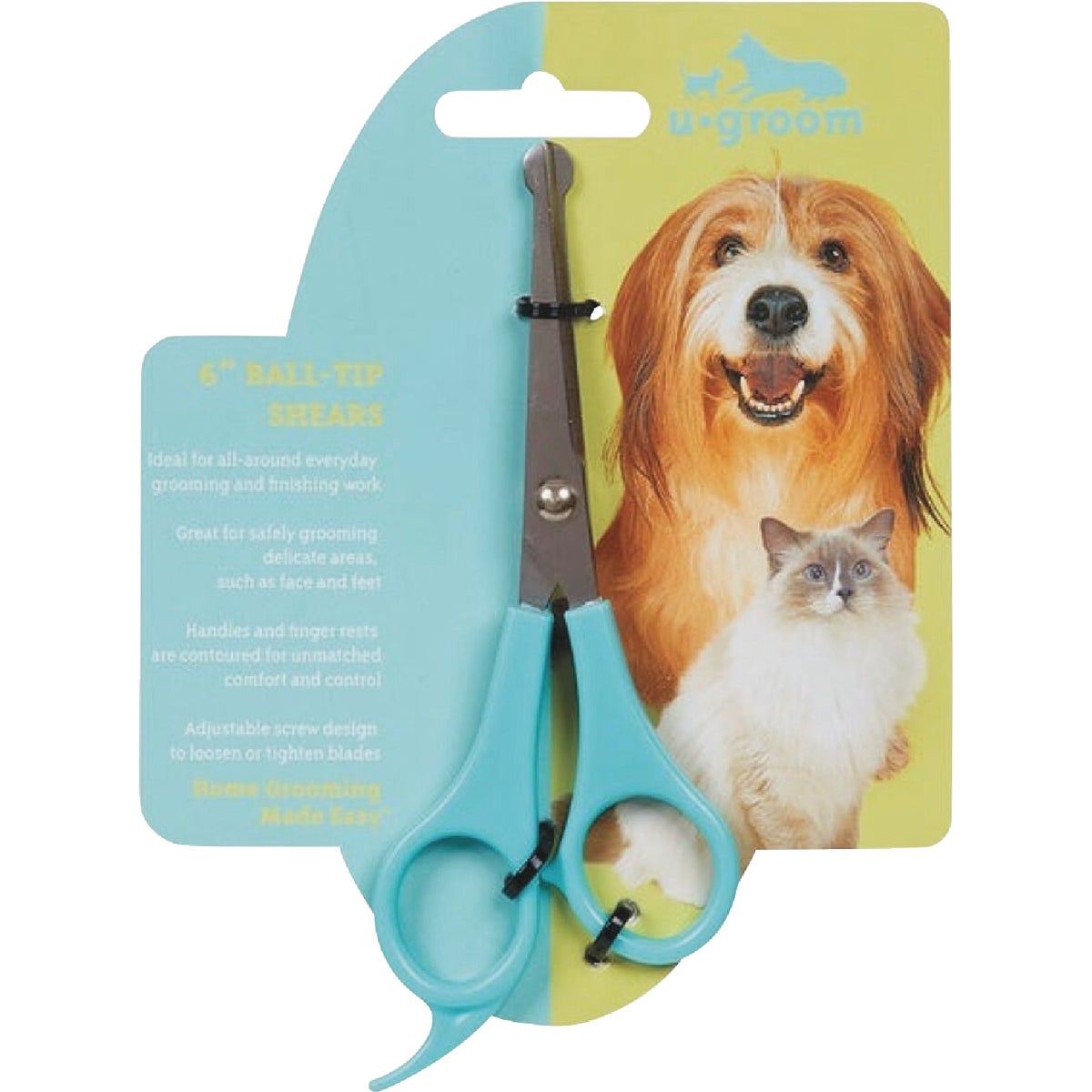 U-groom 6 In. Ball-Tip Pet Grooming Shears Image 2