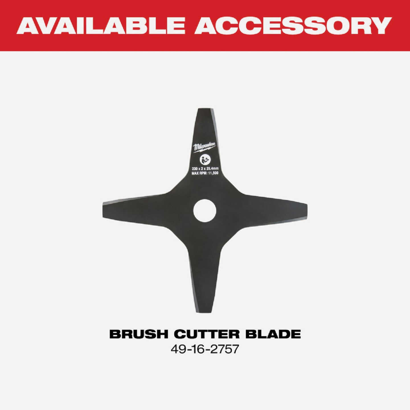 Milwaukee M18 FUEL Brush Cutter Attachment for QUIK-LOK Attachment System Image 5