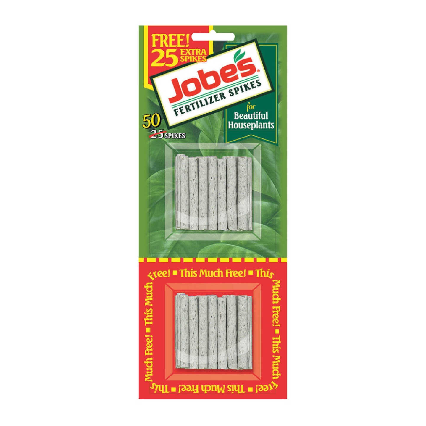Jobe's 13-4-5 Houseplant Food Spikes (50-Pack) Image 1