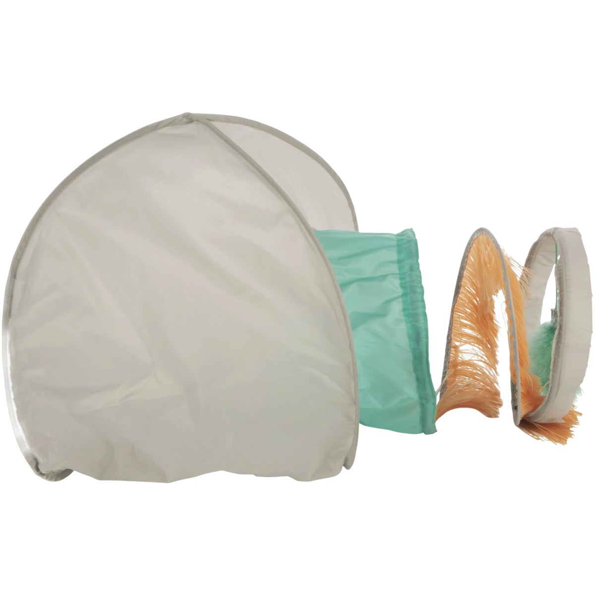 SmartyKat Fringe Frenzy Cat Hideout Tunnel Image 5