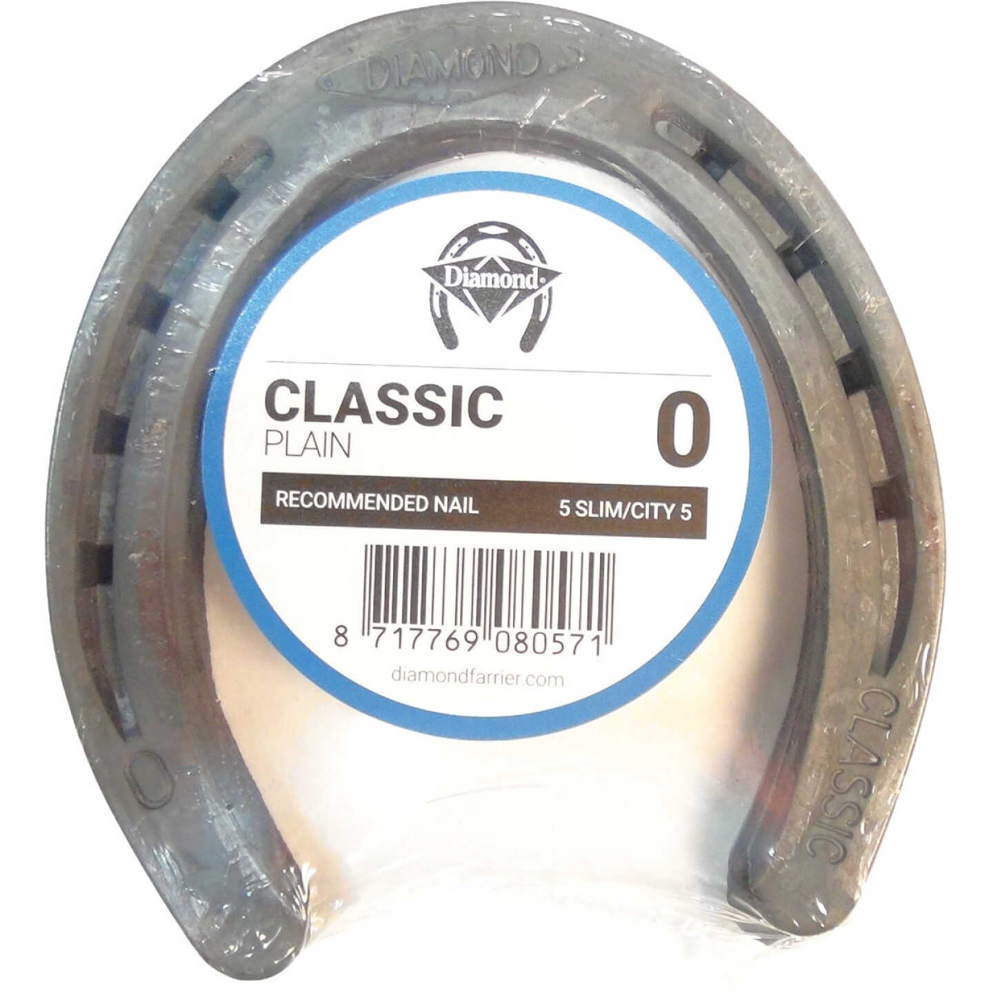 Diamond Classic Plain Front & Hind 5 In. Horseshoe (1-Pair) Image 1