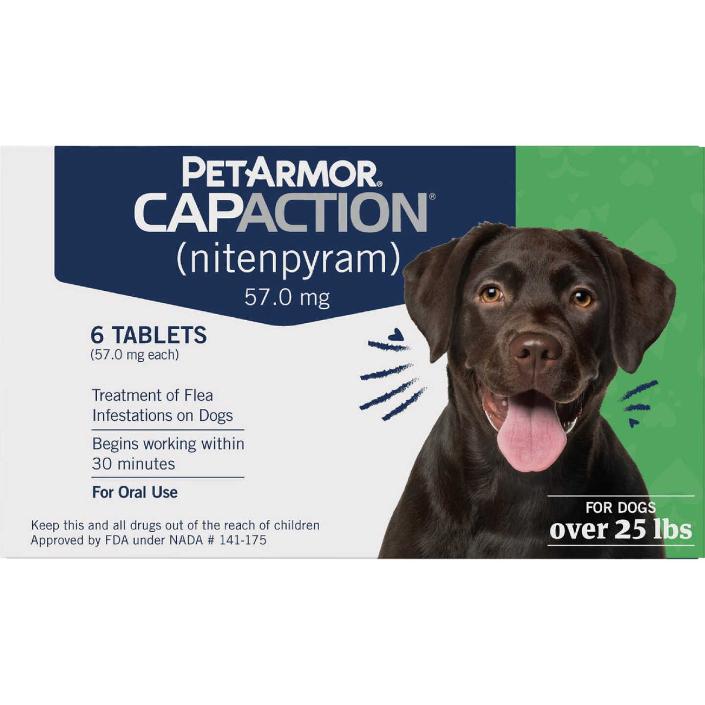PetArmor CapAction Over 25 Lb. Dog Flea Tabs (6-Pack) Image 1