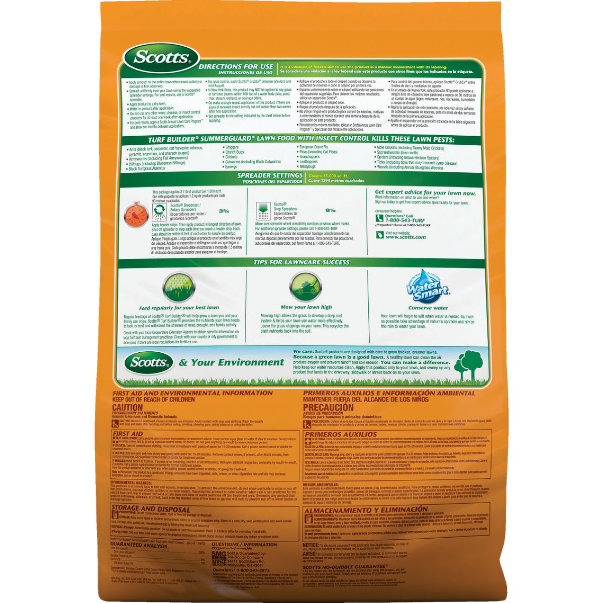 Scotts Turf Builder SummerGuard 40.05 Lb. 15,000 Sq. Ft. Lawn Food with Insect Control Image 5