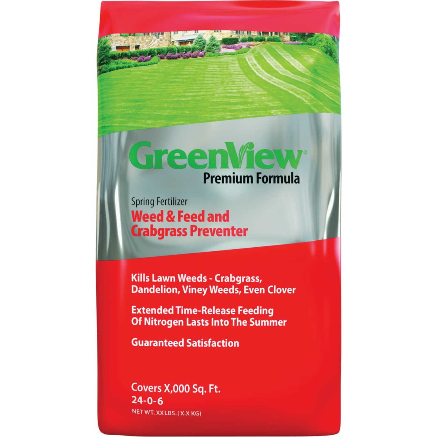 GreenView Premium Formula 14.4 Lb. 24-0-6 Spring Weed & Feed and Crabgrass Preventer Image 1