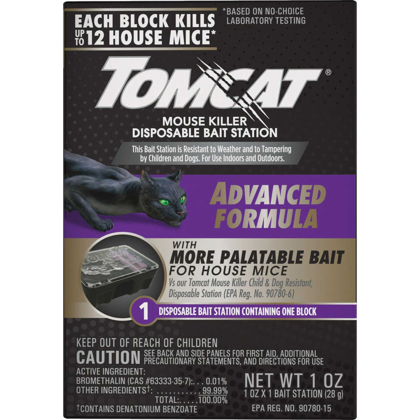 Tomcat Advanced Formula Disposable Mouse Bait Station Image 1