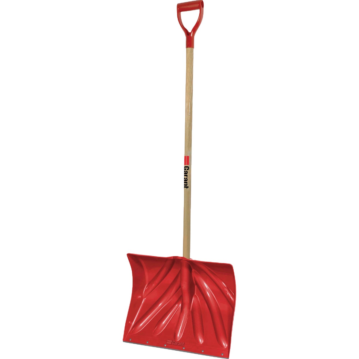 Garant Alpine 18 In. Poly Snow Shovel with Steel Wear Strip and 42.25 In. Wood Handle