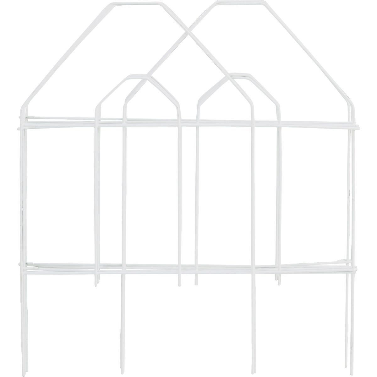 Best Garden 8 Ft. White Galvanized Wire Folding Fence