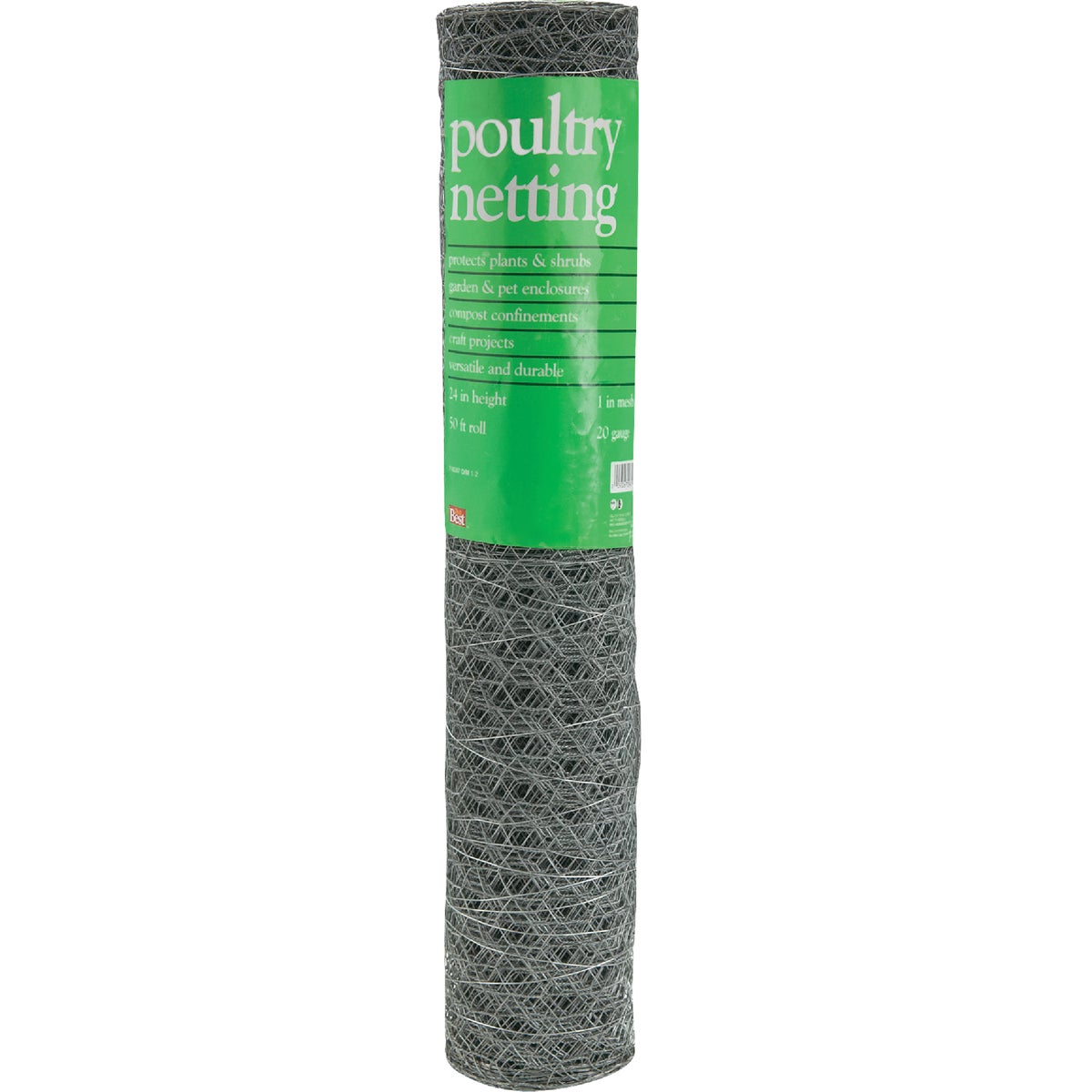 Do it 1 In. x 24 In. H. x 50 Ft. L. Hexagonal Wire Poultry Netting Image 2