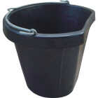 Tuff Stuff 12 Qt. Rubber Flat-Back Bucket Image 1