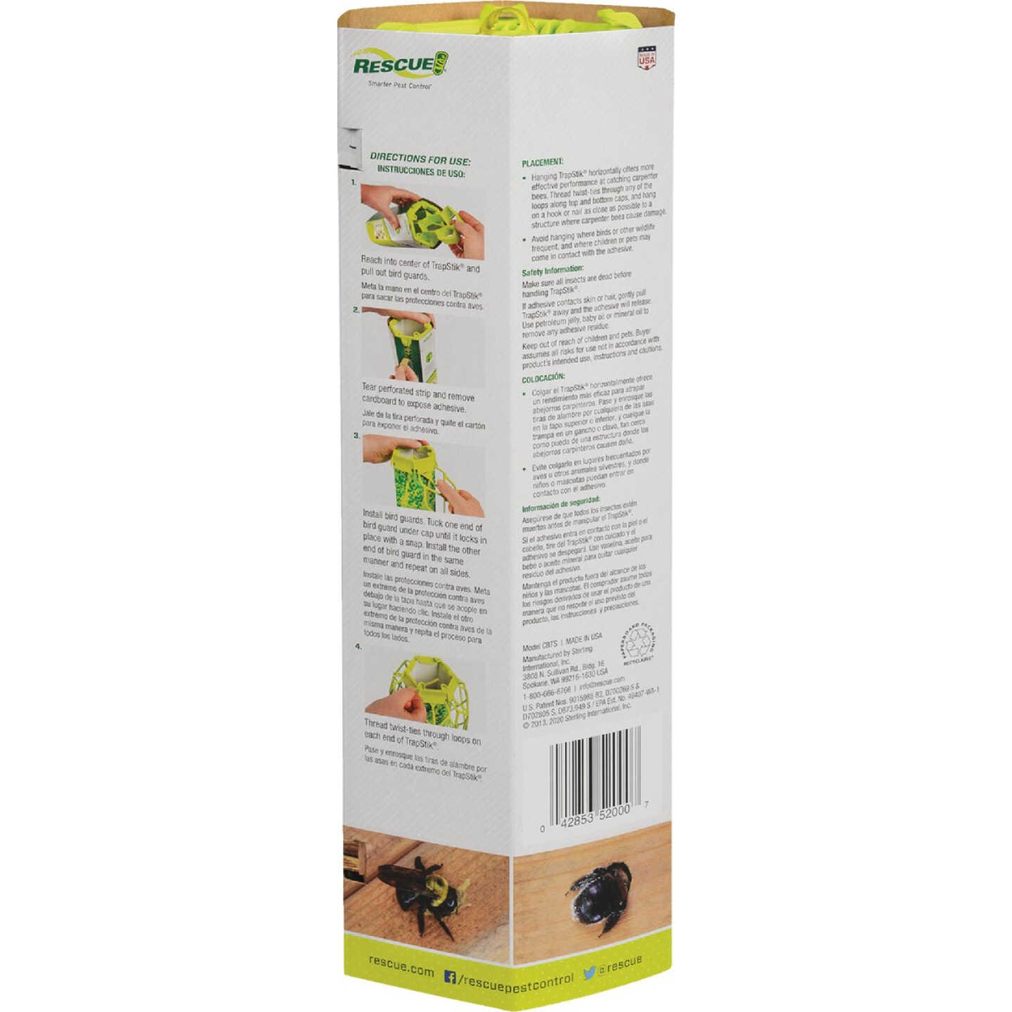 Rescue TrapStik Disposable Carpenter Bee Trap Image 4