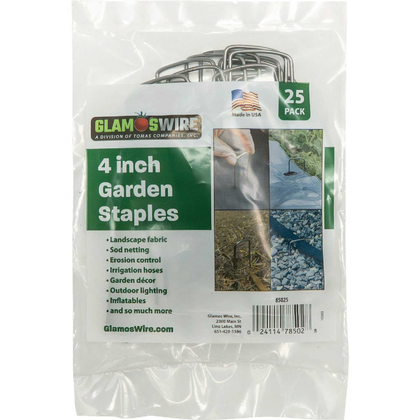 Glamos 4 In. Garden Staple (25-Pack) Image 2