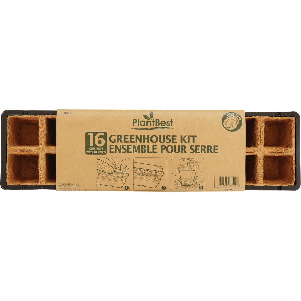 PlantBest 16-Cell Coir Seed Starter Kit