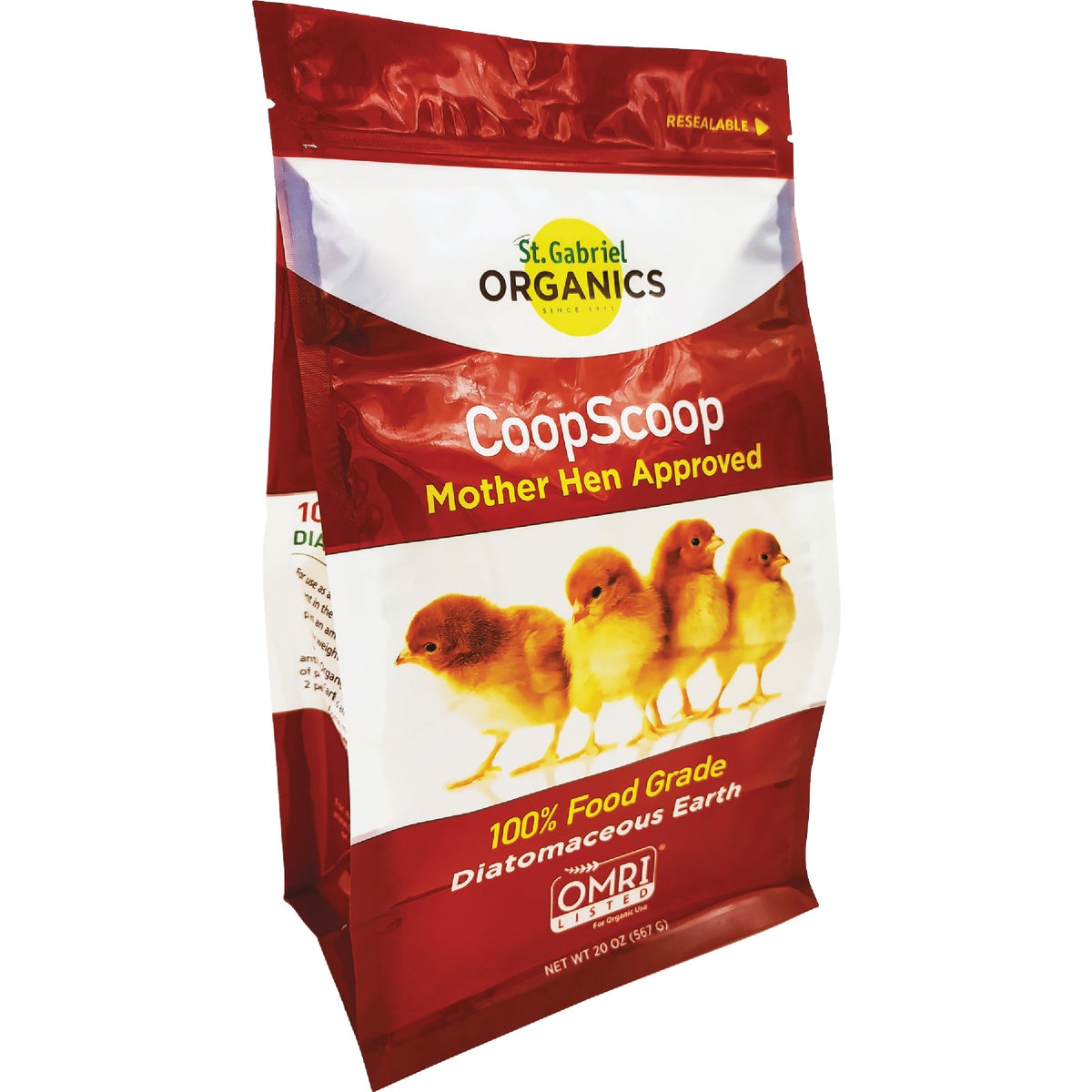 St. Gabriel Organics CoopScoop 20 Oz. Ready To Use Powder Food Grade Diatomaceous Earth Image 1