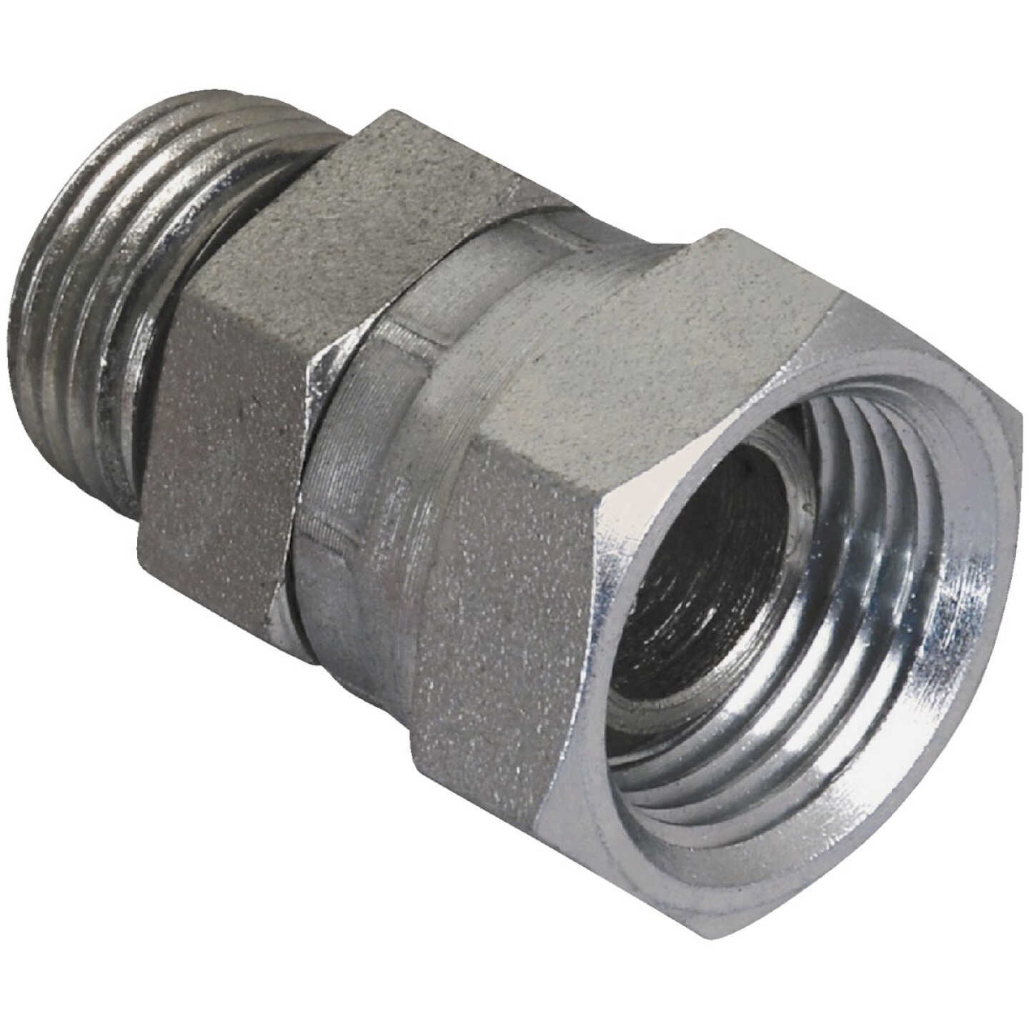 Apache 1/2 In. Male O-Ring x 3/8 In. Female Pipe Swivel Hydraulic Hose Adapter Image 1