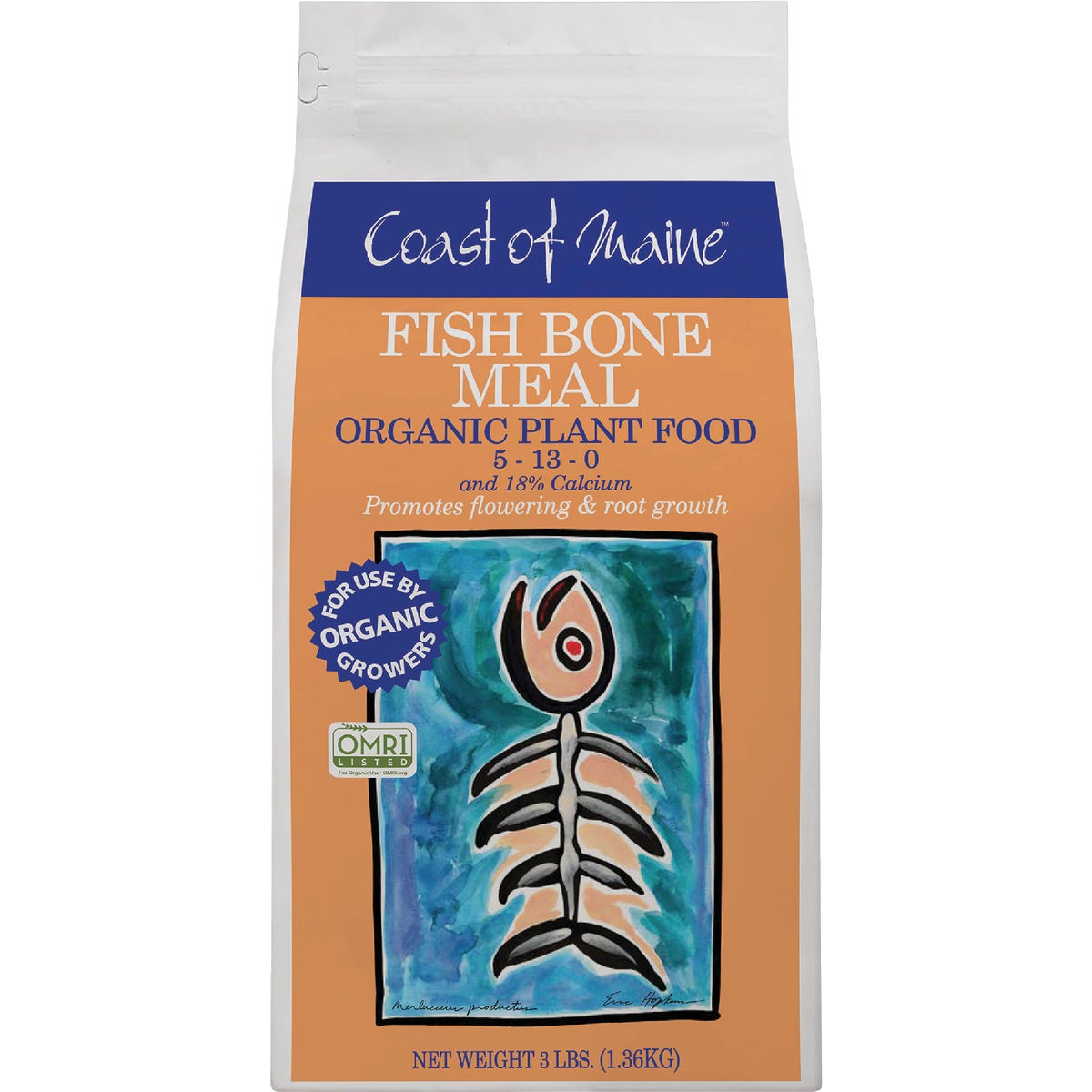 Coast of Maine Buds & Blooms 3 Lb. Fish Bone Meal Soil Conditioner