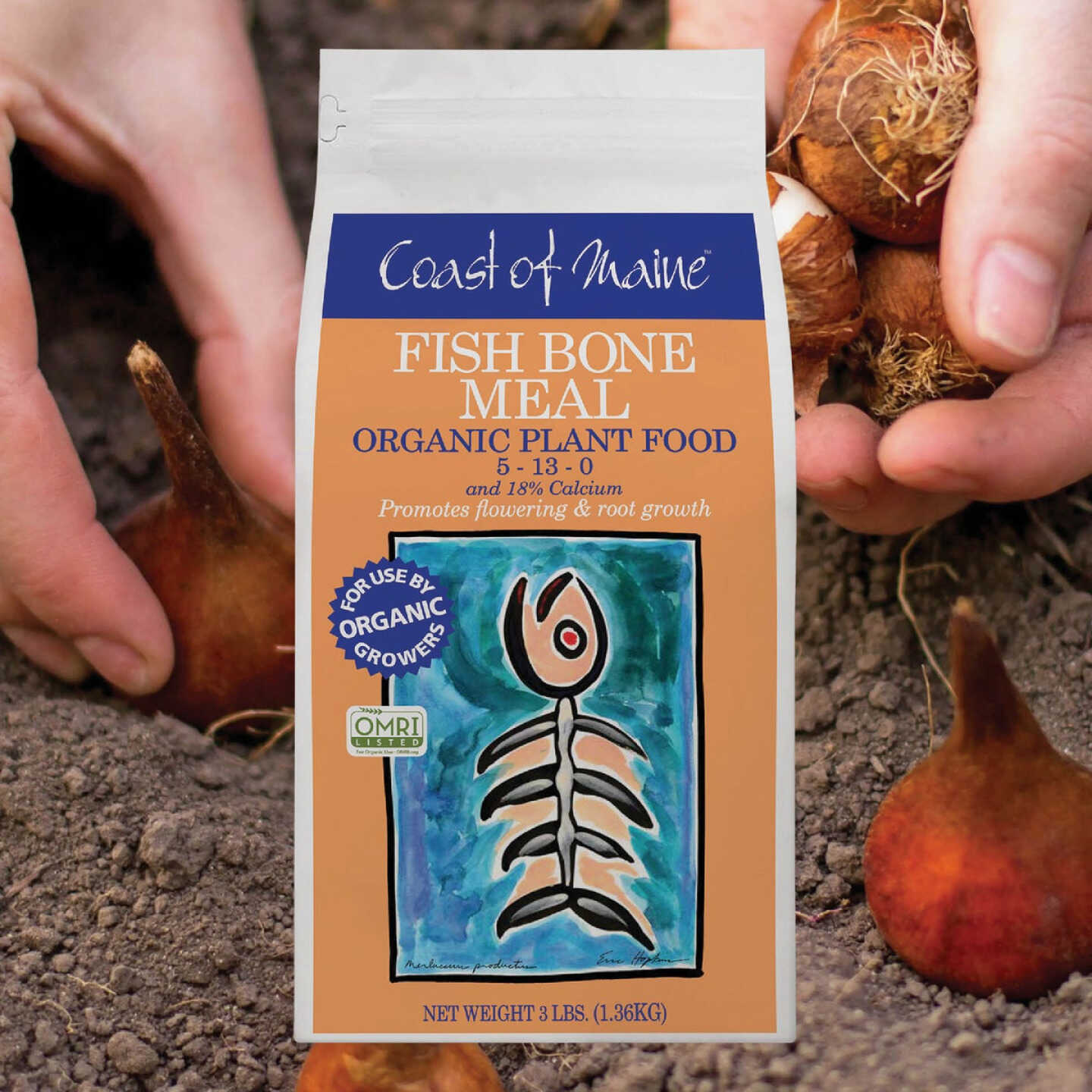 Coast of Maine Buds & Blooms 3 Lb. Fish Bone Meal Soil Conditioner Image 2