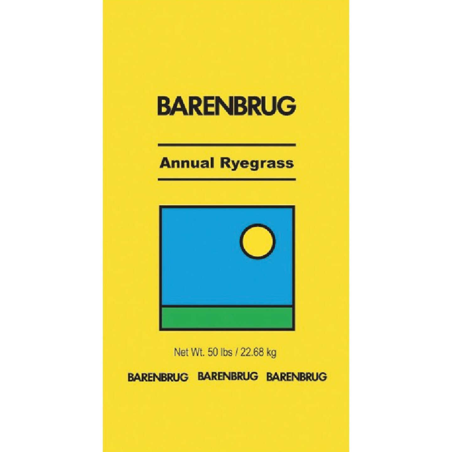 Barenbrug 50 Lb. 6250 Sq. Ft. Coverage 100% Annual Ryegrass Grass Seed Image 1