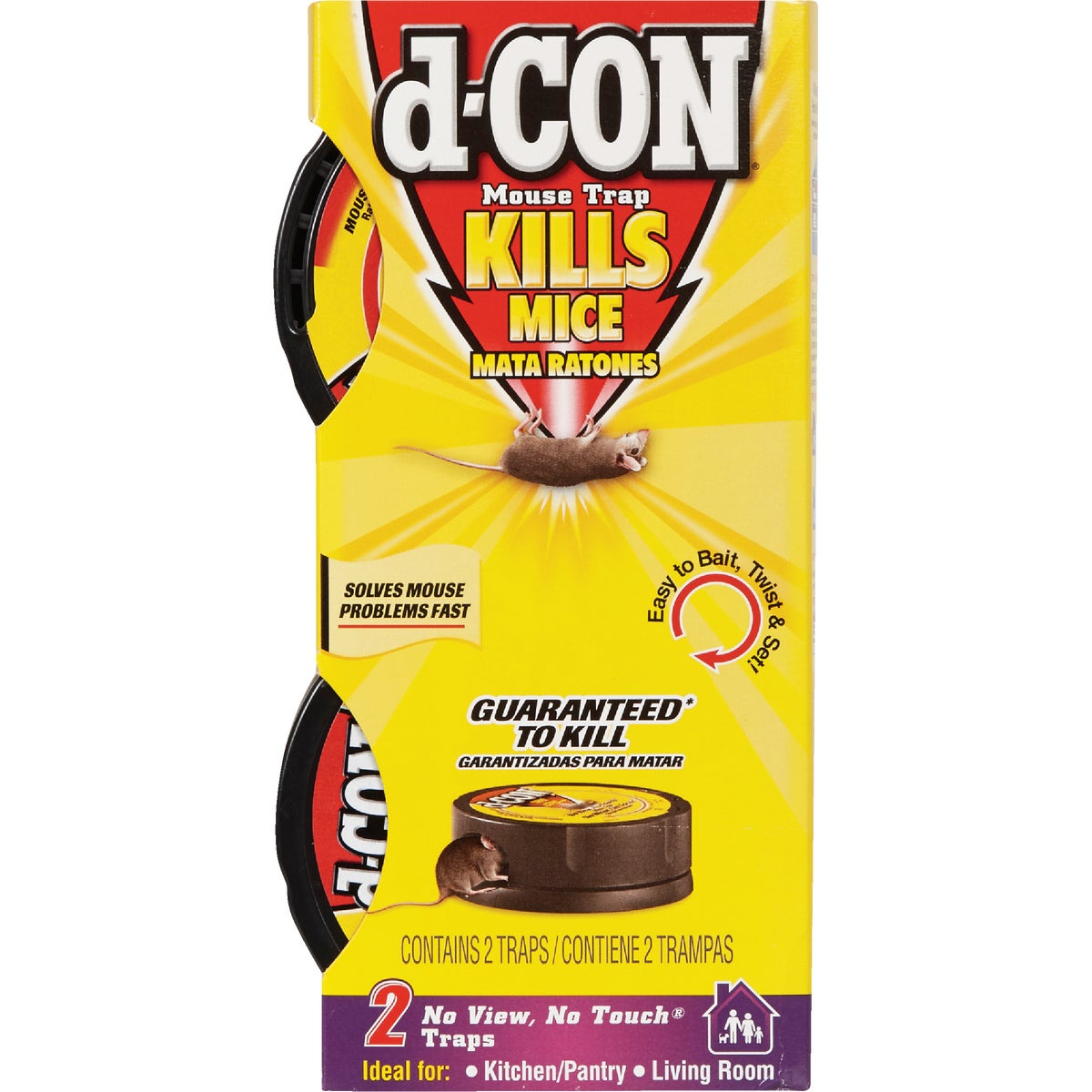 D-Con No View, No Touch Mechanical Mouse Trap (2-Pack) Image 2