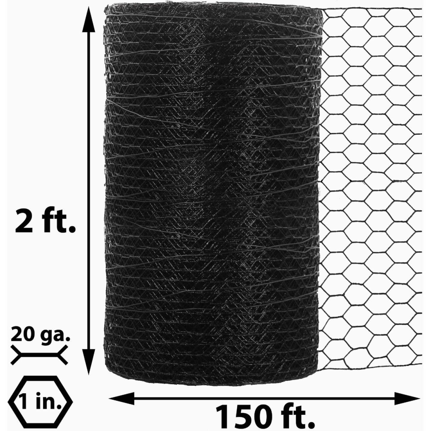 Acorn 1 In. x 24 In. H. x 150 Ft. L. Hexagonal Vinyl-Coated Wire Poultry Netting Image 2