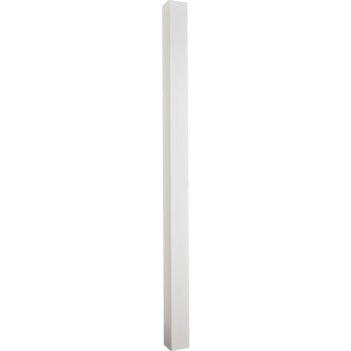 5 In. x 5 In. x 96 In. White Blank Vinyl Post