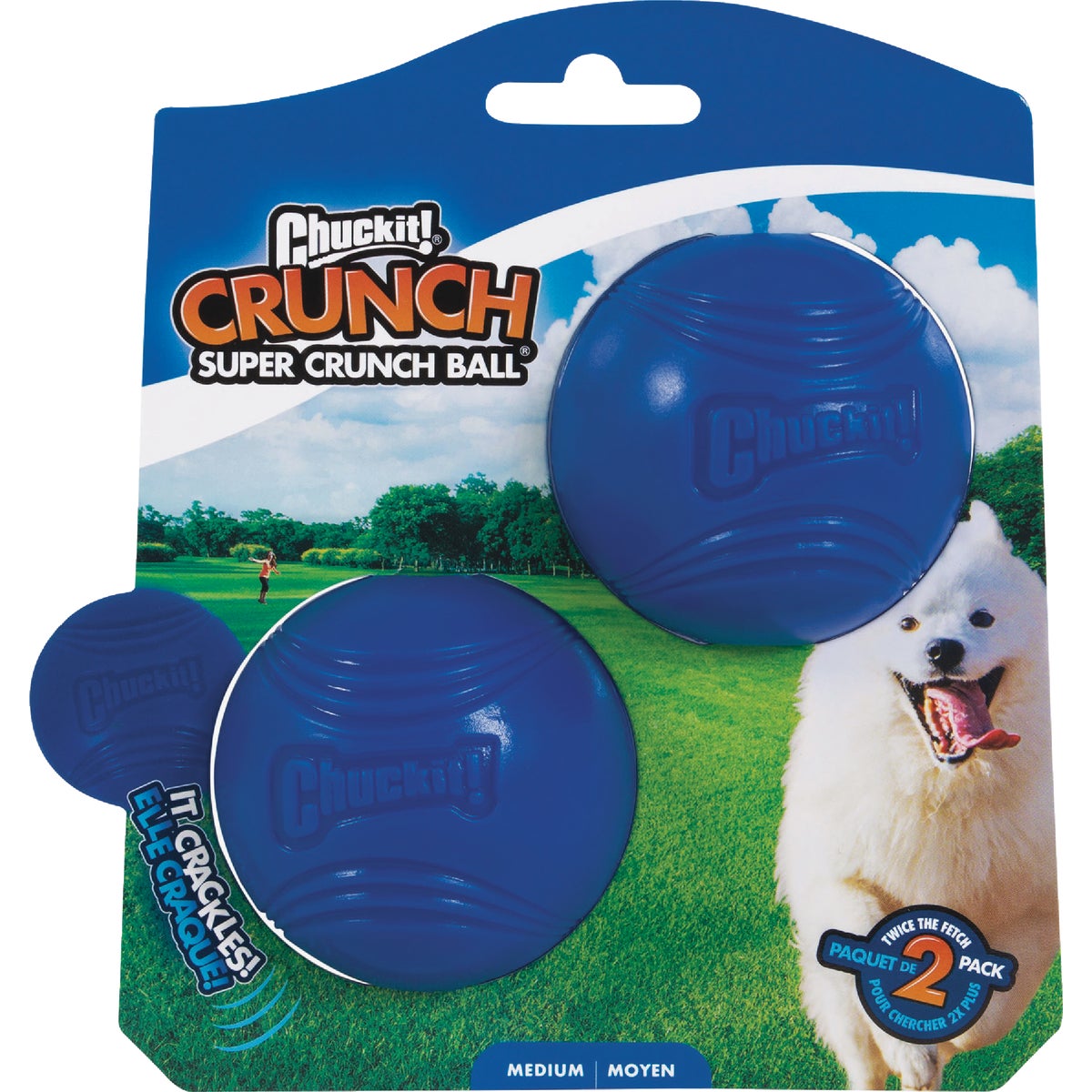 Chuckit Medium Super Crunch Ball (2-Pack)