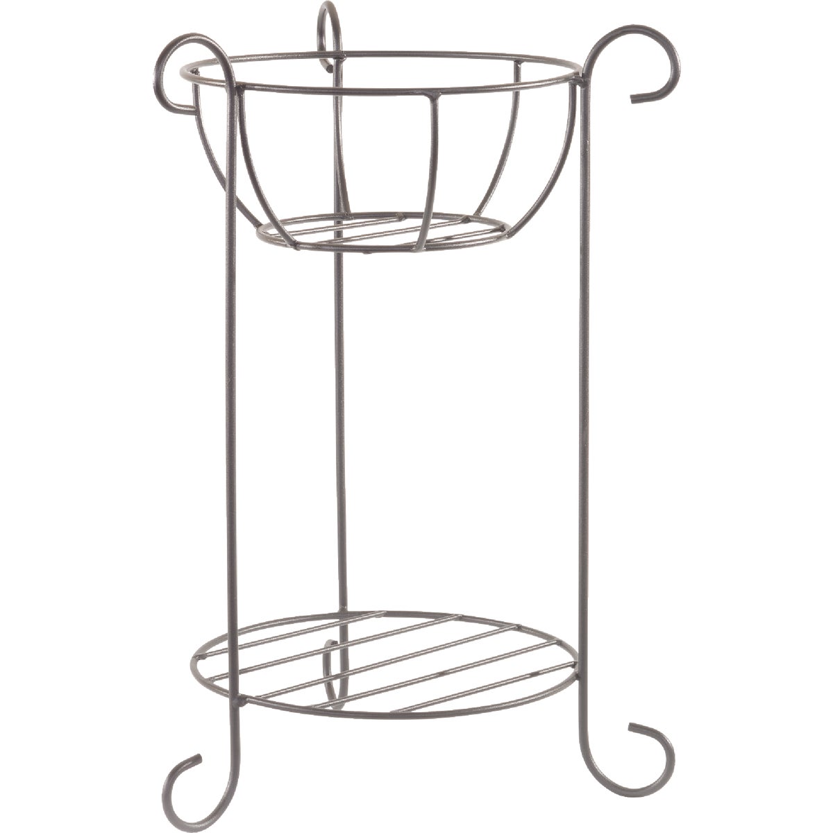 American Gardenworks 24 In. H. Black Powder Coated Steel Plant Stand