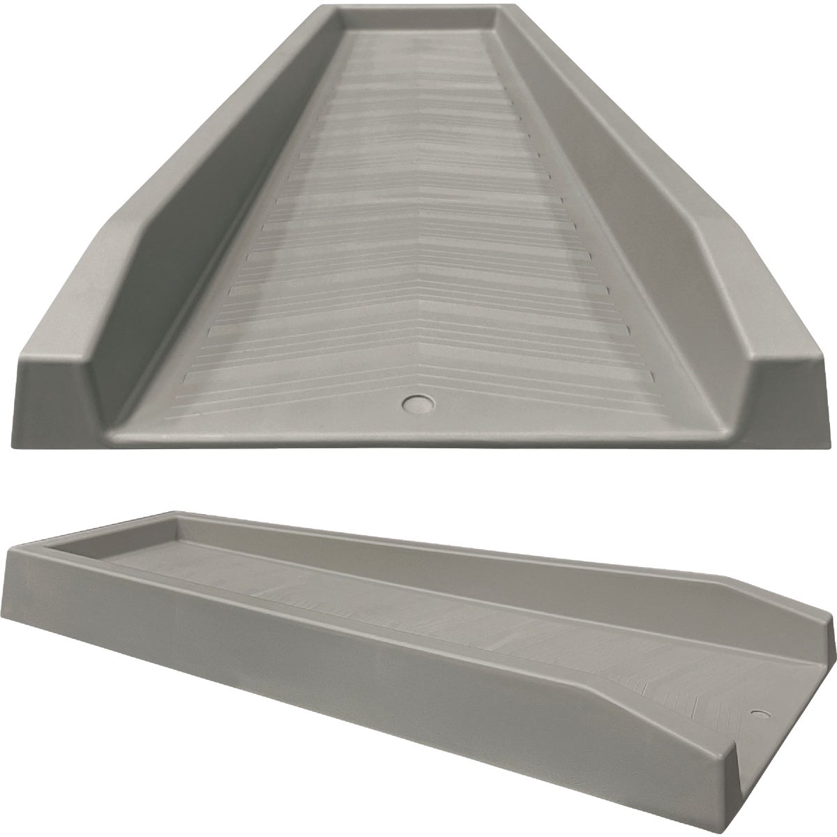Master Mark 11 In. W. x 2.25 In. H. x 24 In. L. Gray Chevron Splash Block
