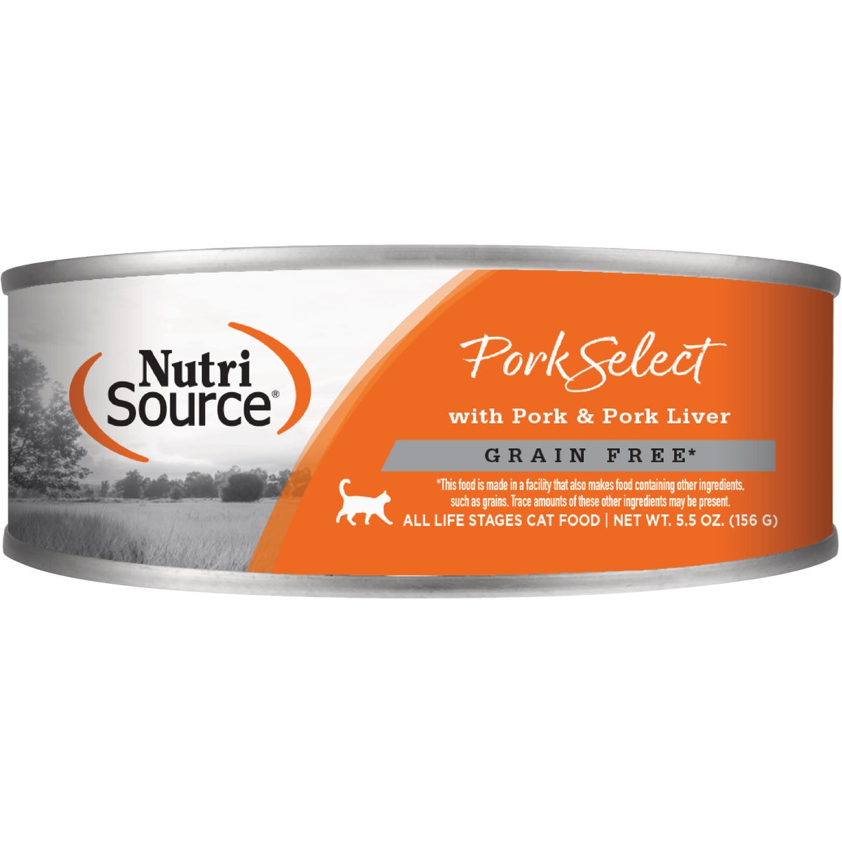 NutriSource 5.5 Oz. Grain Free Pork & Pork Liver Select Cat Food Image 1