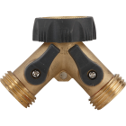 Best Garden Brass Y-Connector Hose Shutoff Image 3