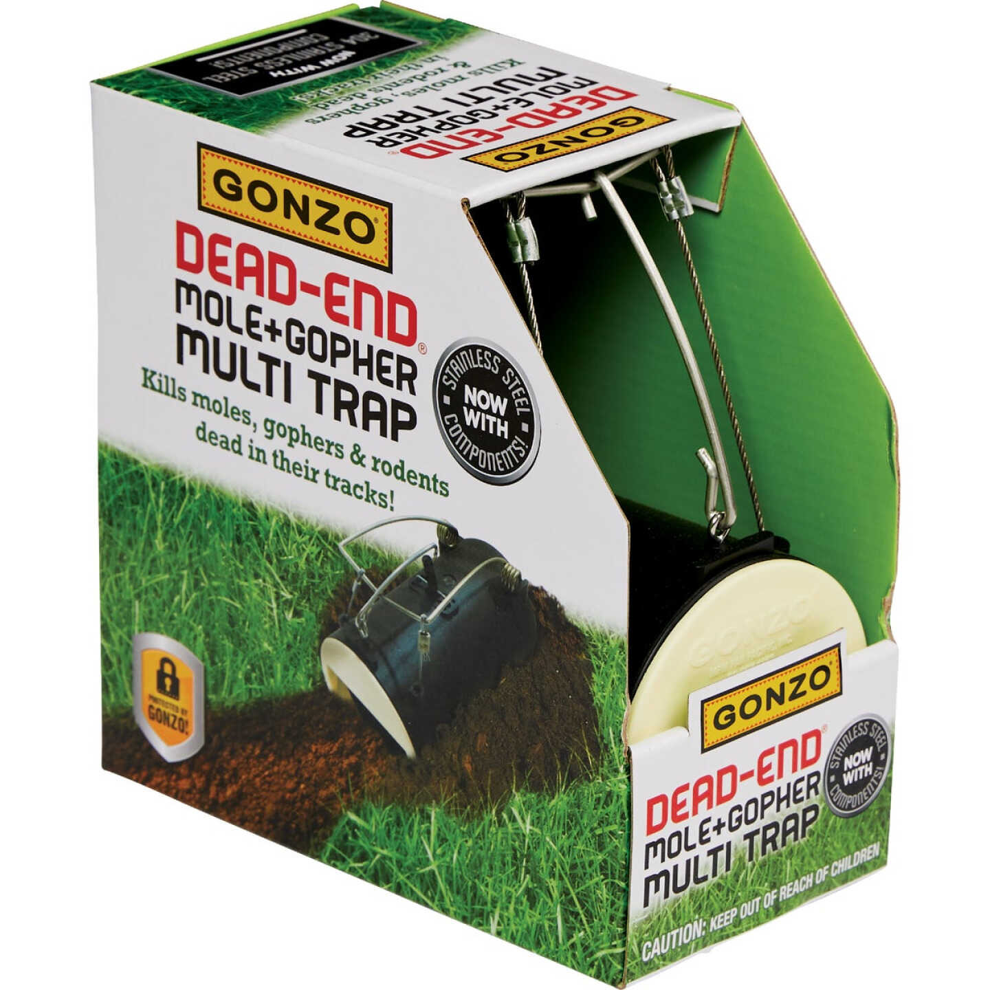 Gonzo Dead End Tube Mole & Gopher Trap Image 1