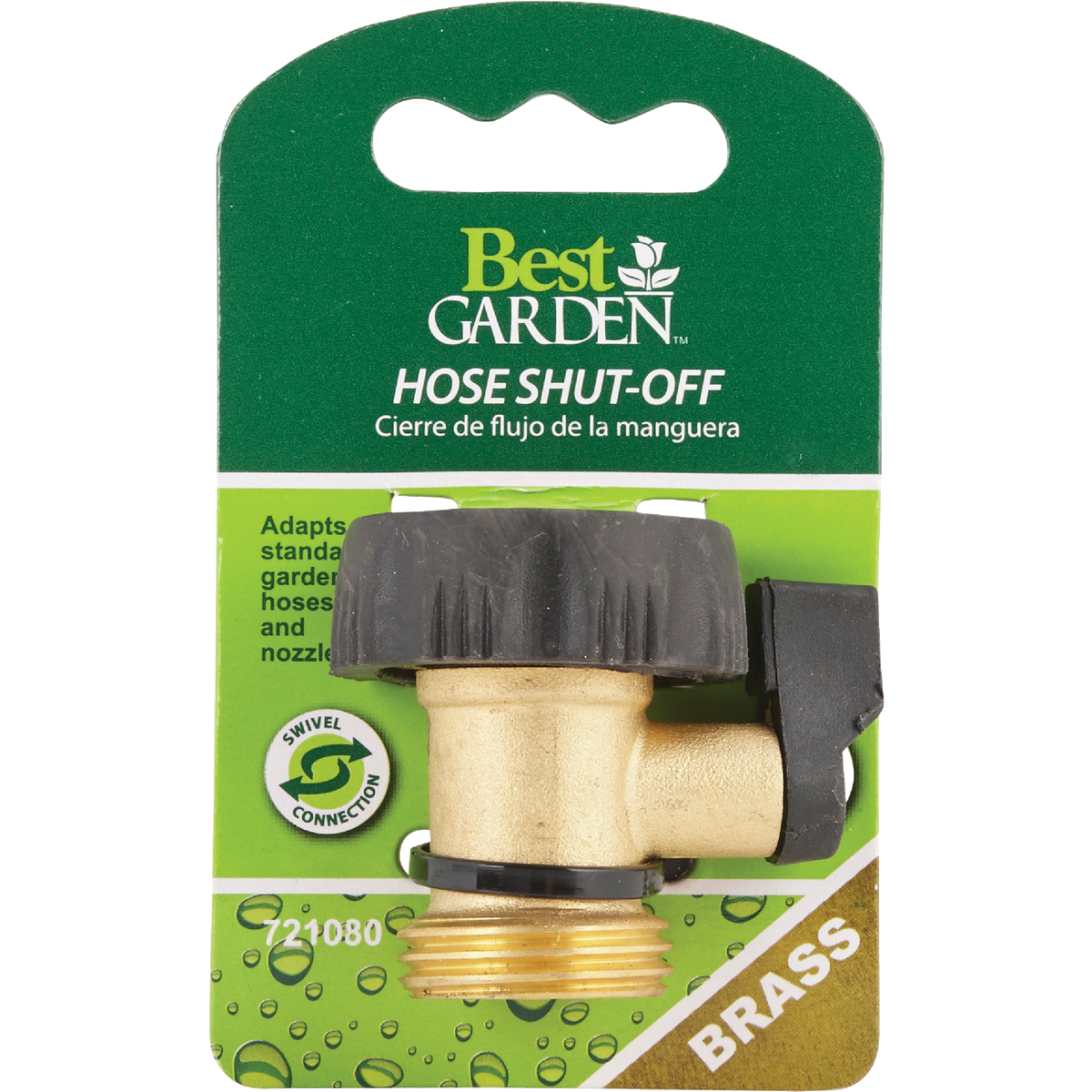 Best Garden Brass Single Hose Shutoff Image 2