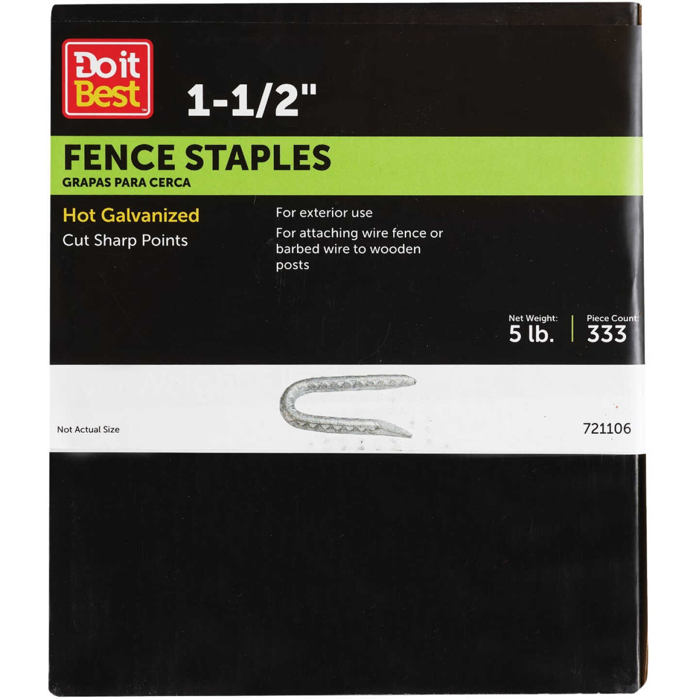 Do it 1-1/2 In. 9 ga Hot Galvanized Fence Staple (360-Count, 5 Lb.) Image 1