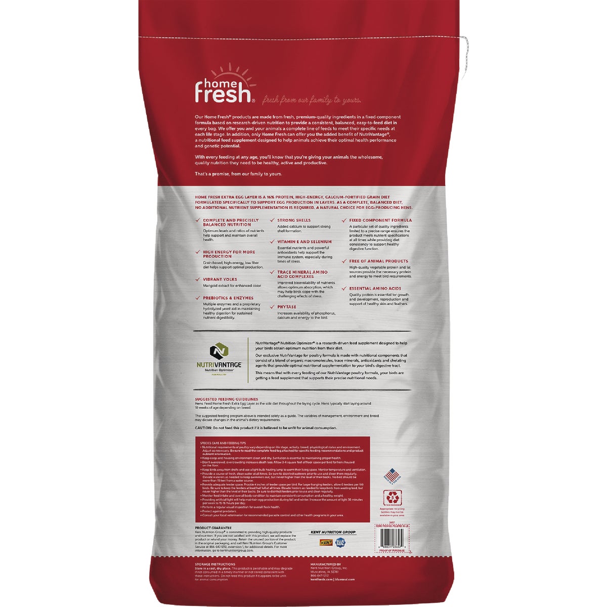 Kent Home Fresh Extra Egg Layer 50 Lb. Pellet Feed Image 6