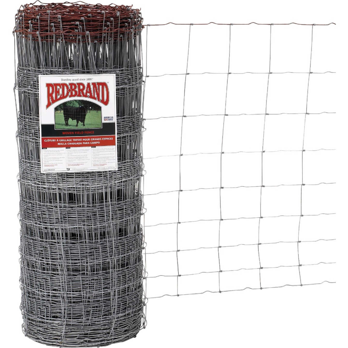 Keystone Red Brand 39 In. H. x 330 Ft. L. Galvanized Steel Class 1 Monarch Field Fence Image 1