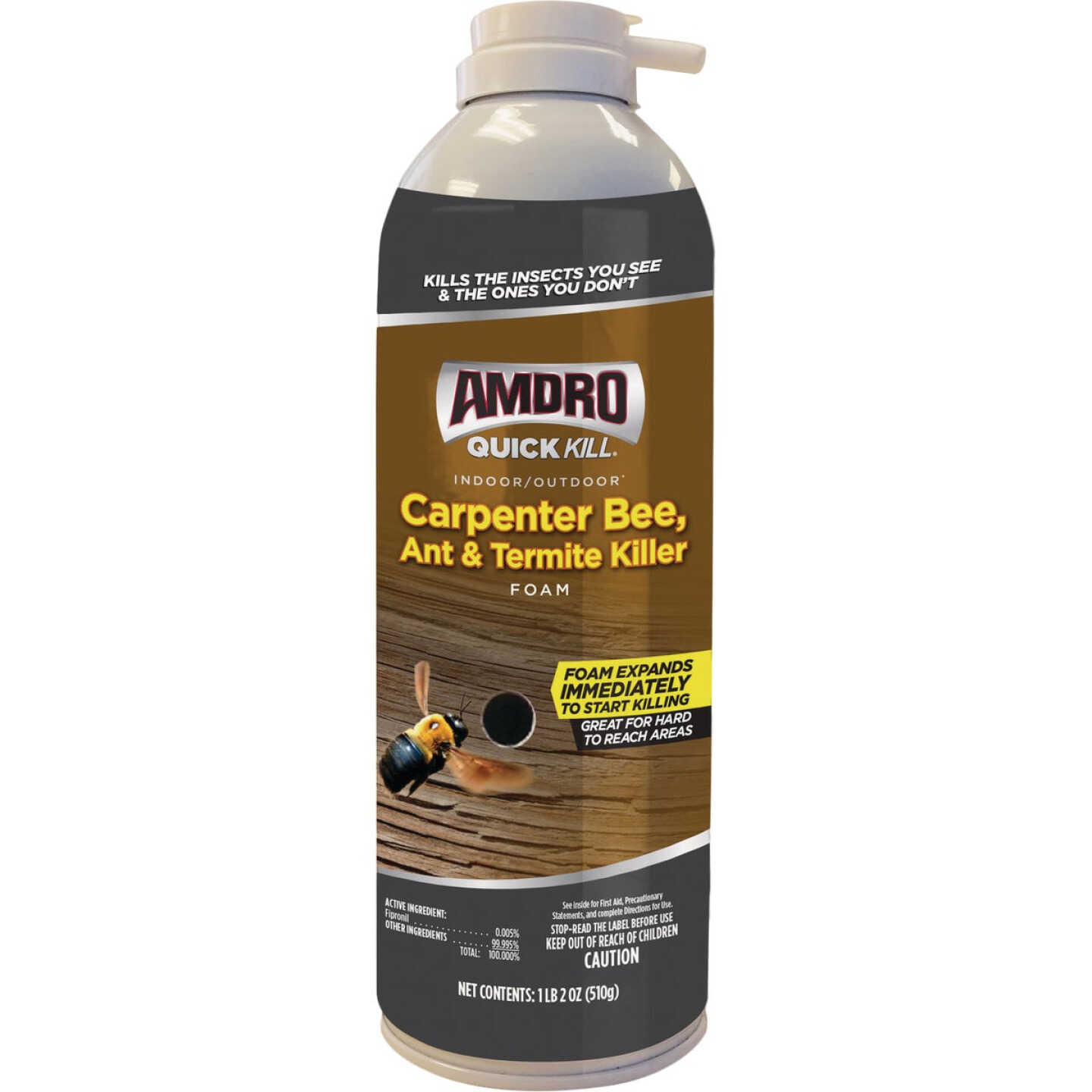 Amdro Quick Kill 18 Oz. Foaming Aerosol Spray Carpenter Bee, Ant, & Termite Killer Image 1