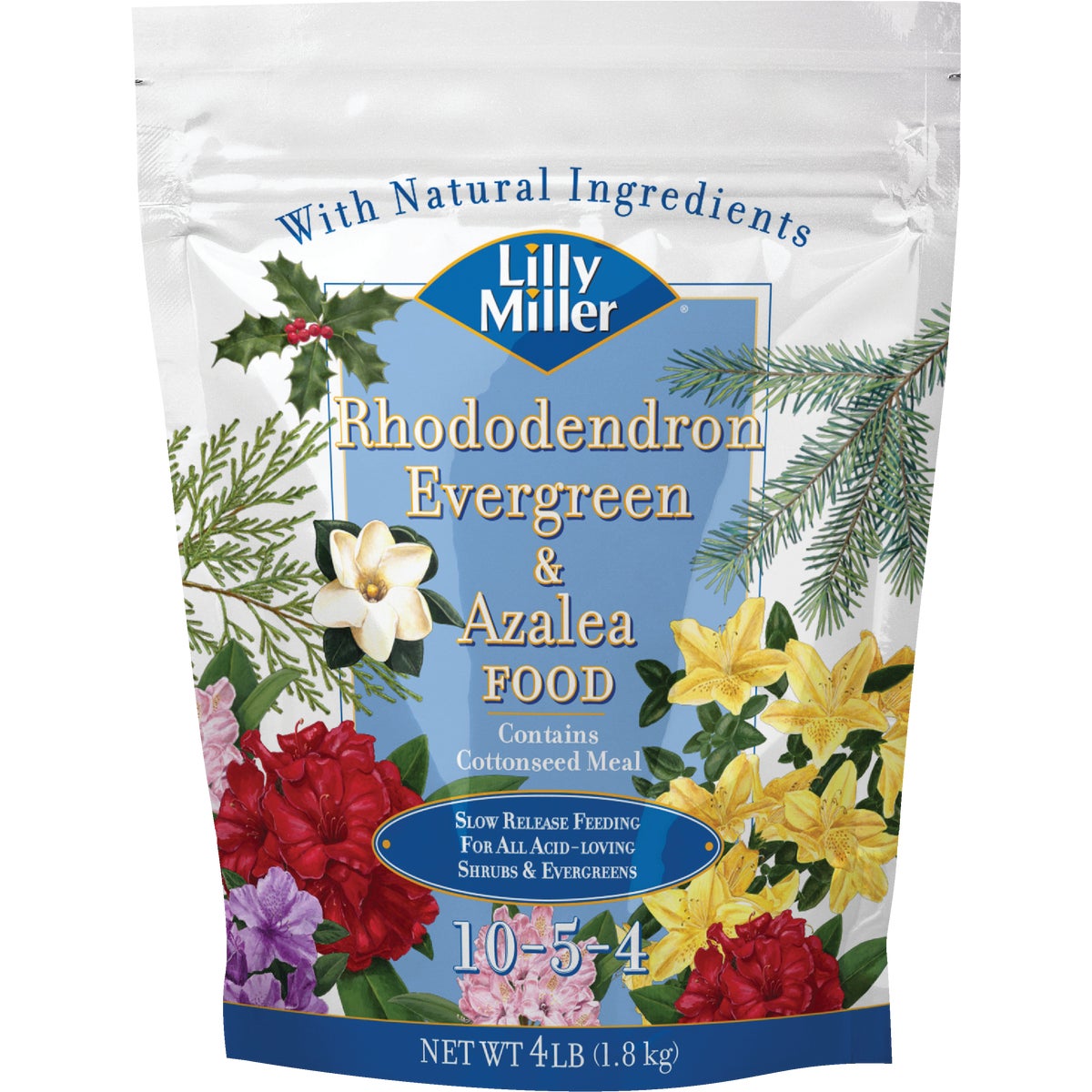 Lilly Miller 4 Lb. 10-5-4 Rhododendron, Evergreen, & Azalea Dry Plant Food Image 1