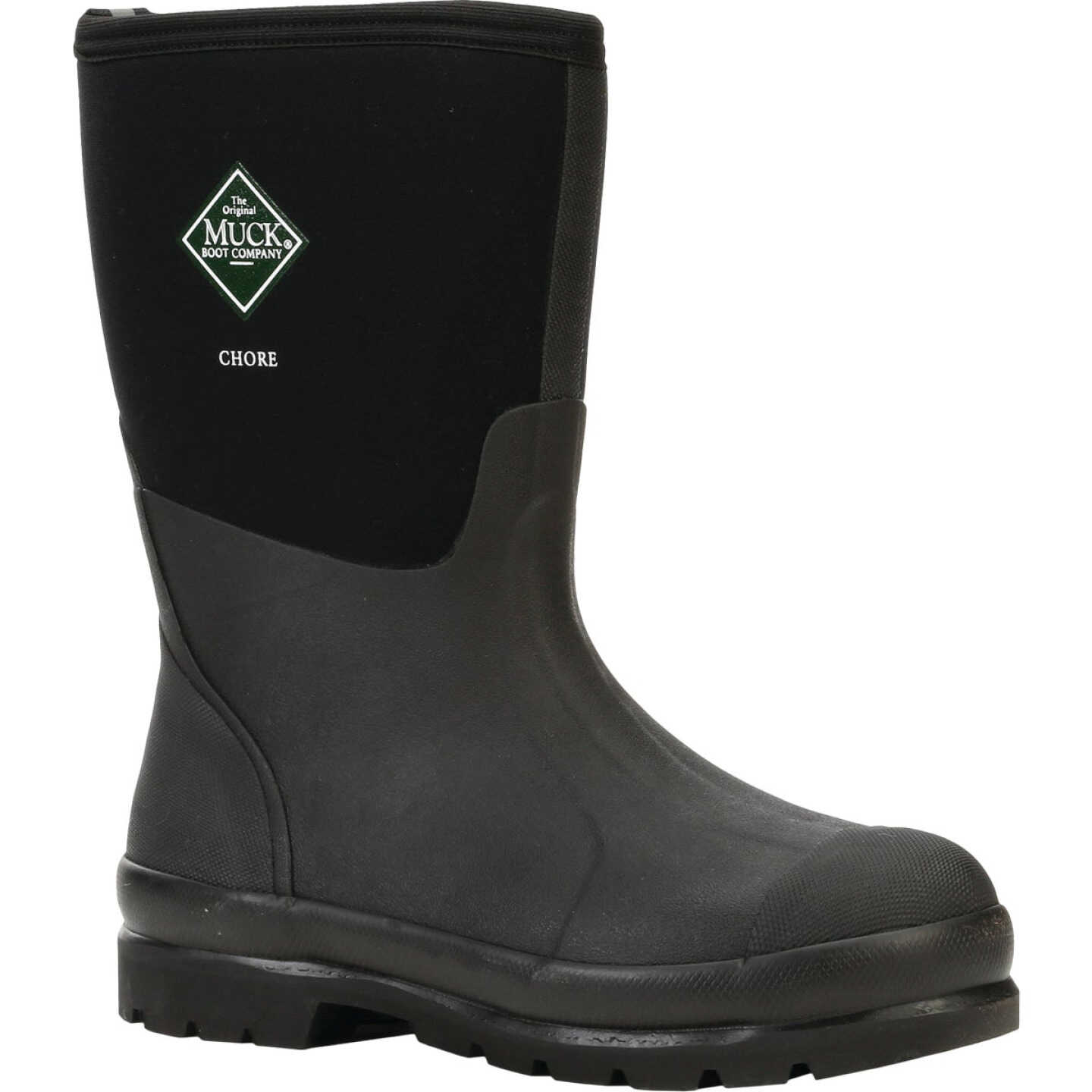 The Muck Boot Company Chore Mid Men's Black Rubber Work Boot, Size 10 Image 1