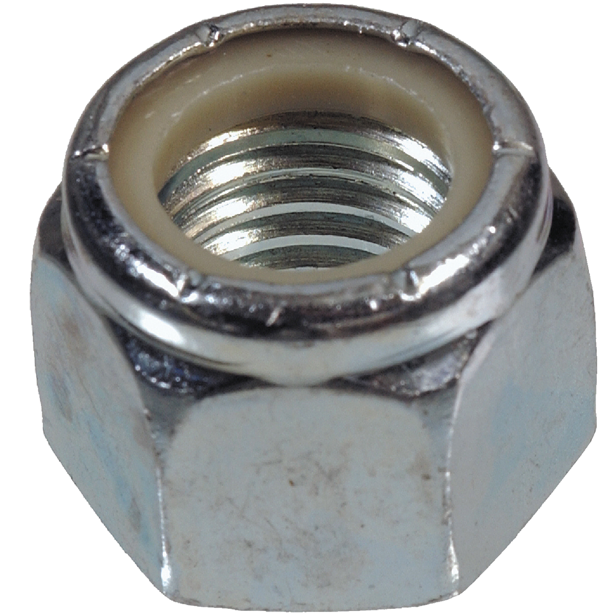 Hillman 1/4 In. 20 tpi Steel Course Thread Nylon Insert Lock Nut (100-Count)