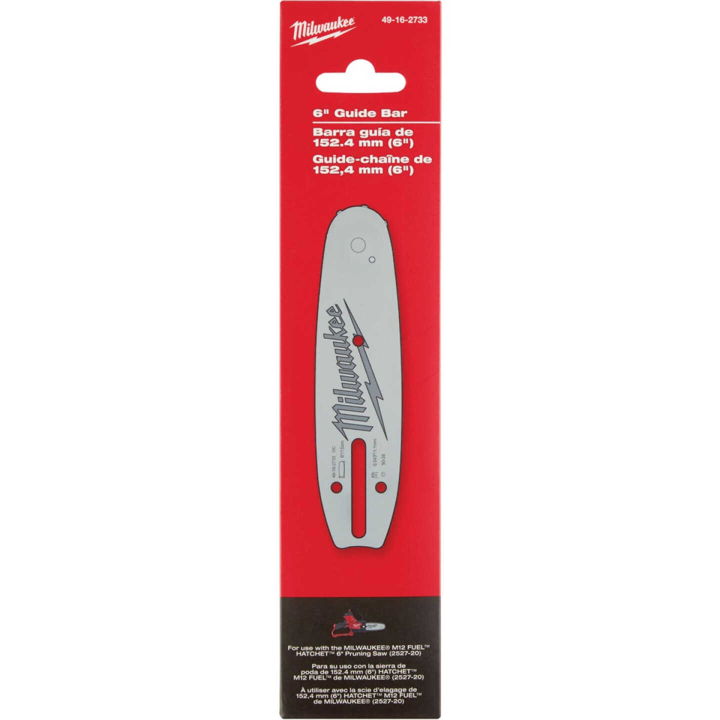 Milwaukee 6 In. Pruning Saw Guide Bar Image 1
