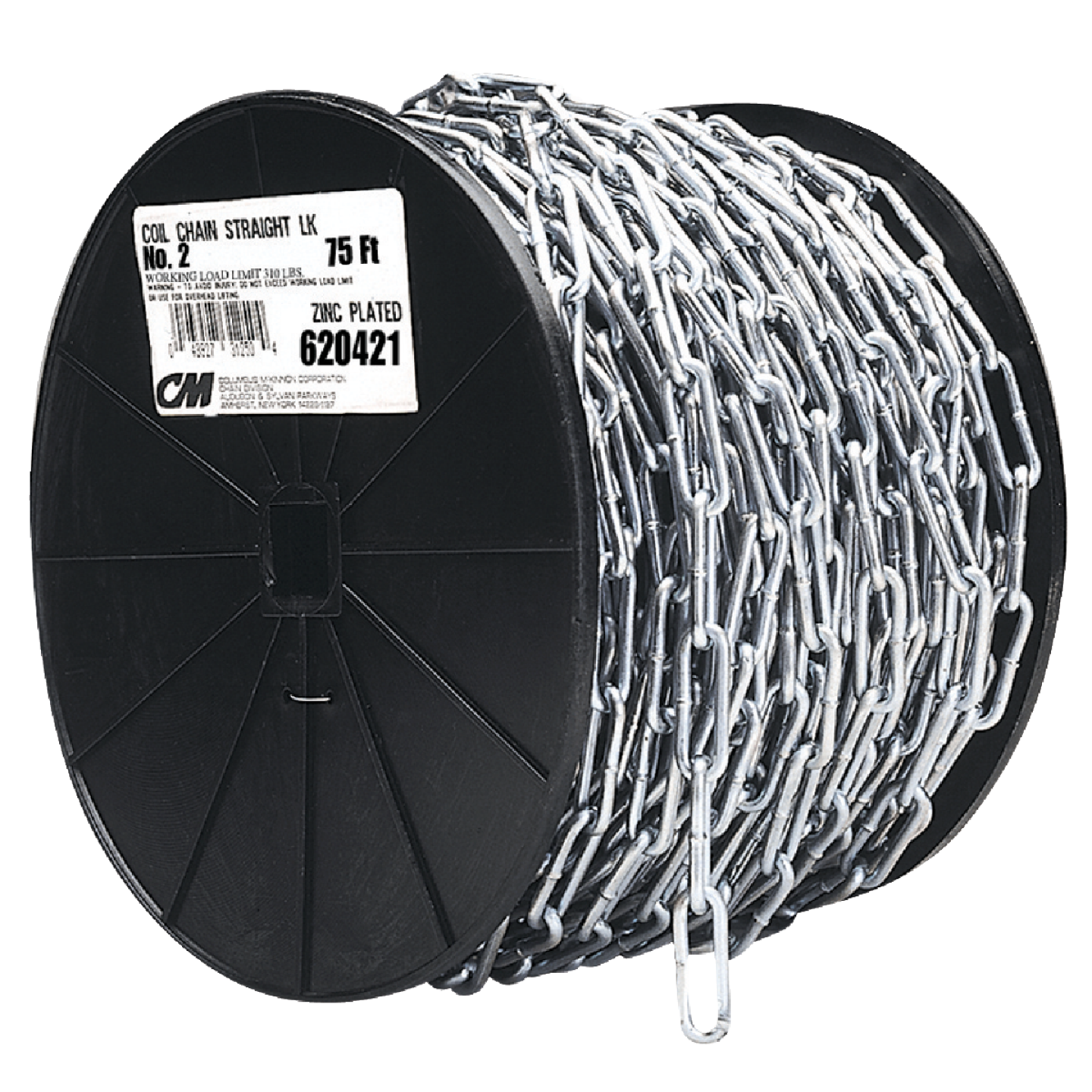 Campbell #3/0 100 Ft. Zinc-Plated Low-Carbon Steel Coil Chain Image 1