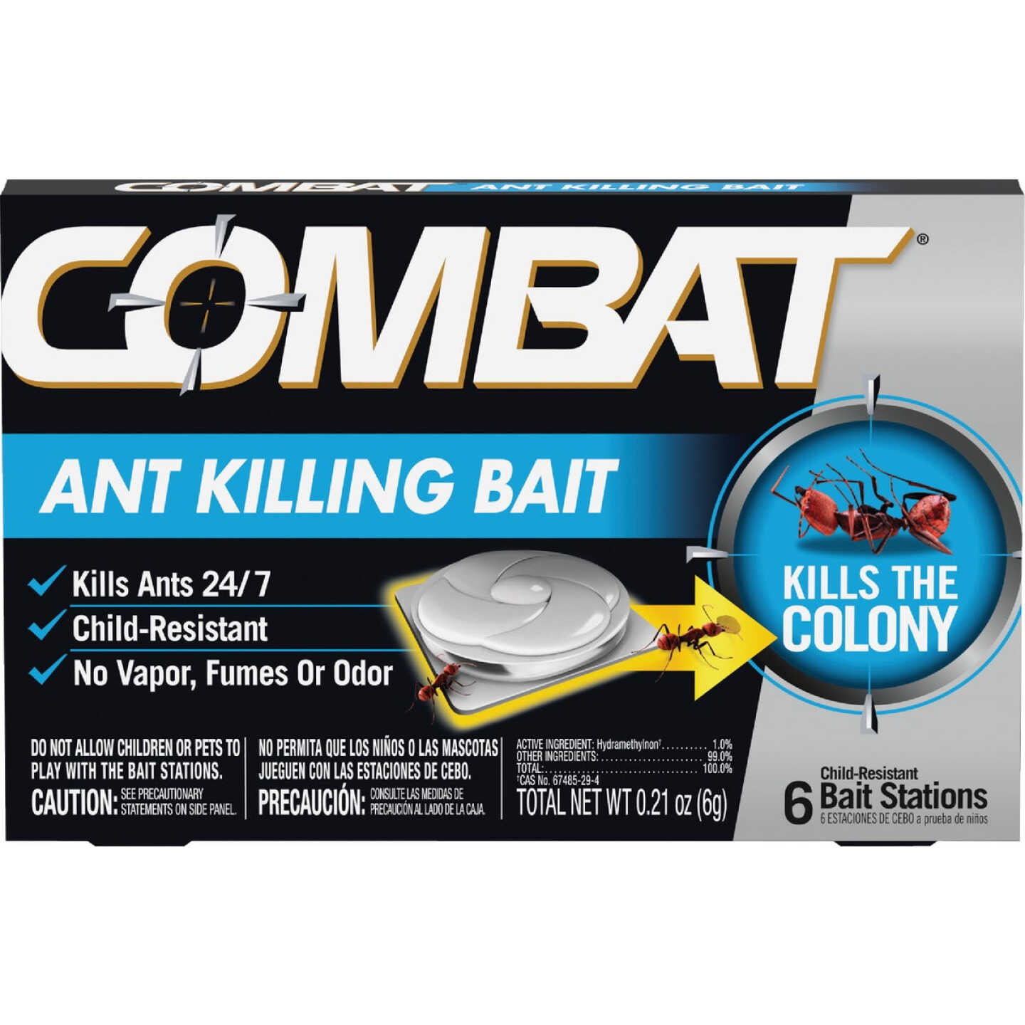 Combat Source Kill 0.21 Oz. Solid Ant Bait Station (6-Pack) Image 1