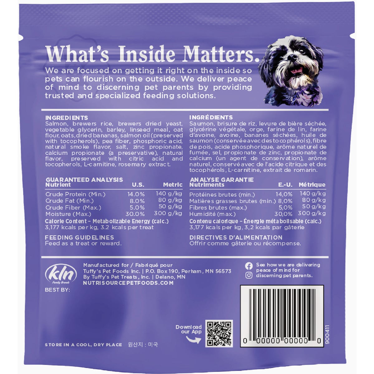 NutriSource Little Bites 6 Oz. Salmon Dog Treat Image 2