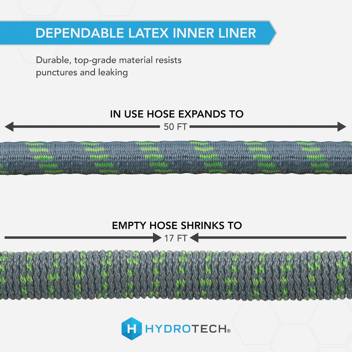 Hydrotech 5/8 In. Dia. x 50 Ft. Green Expandable Burst Proof Hose Image 5