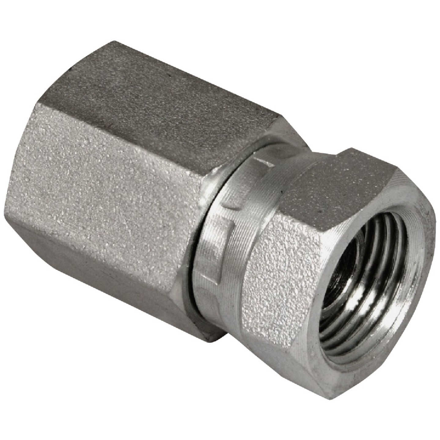 Apache 1/4 In. Female Pipe x 1/4 In. Female Pipe Swivel Hydraulic Hose Adapter Image 1