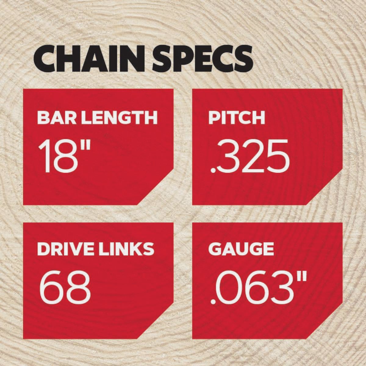 Oregon L68 ControlCut Chainsaw Chain for 18 in. Bar - 68 Drive Links - fits Several Stihl models Image 5