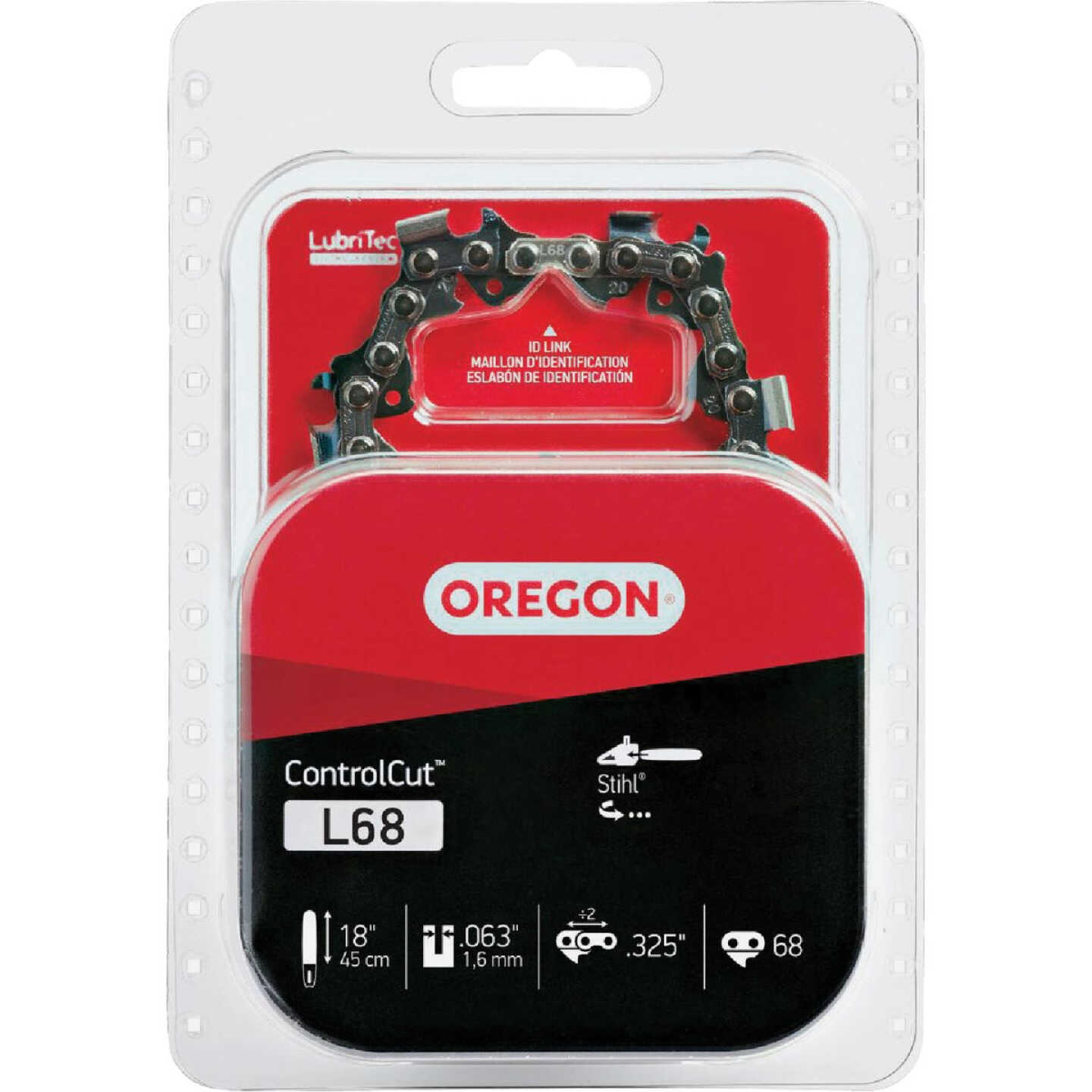Oregon L68 ControlCut Chainsaw Chain for 18 in. Bar - 68 Drive Links - fits Several Stihl models Image 1