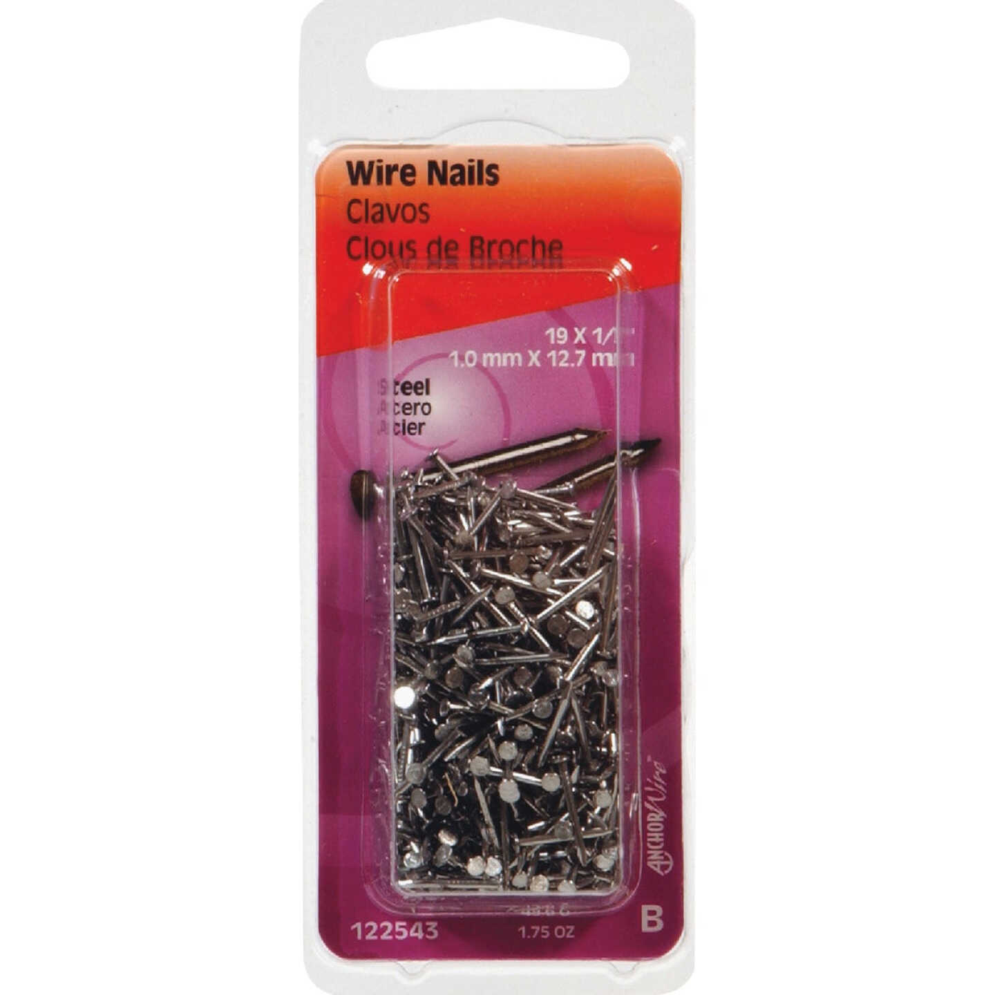 Hillman Anchor Wire 1/2 In. 19 ga Bright Wire Nails (1.75 Oz.) Image 1