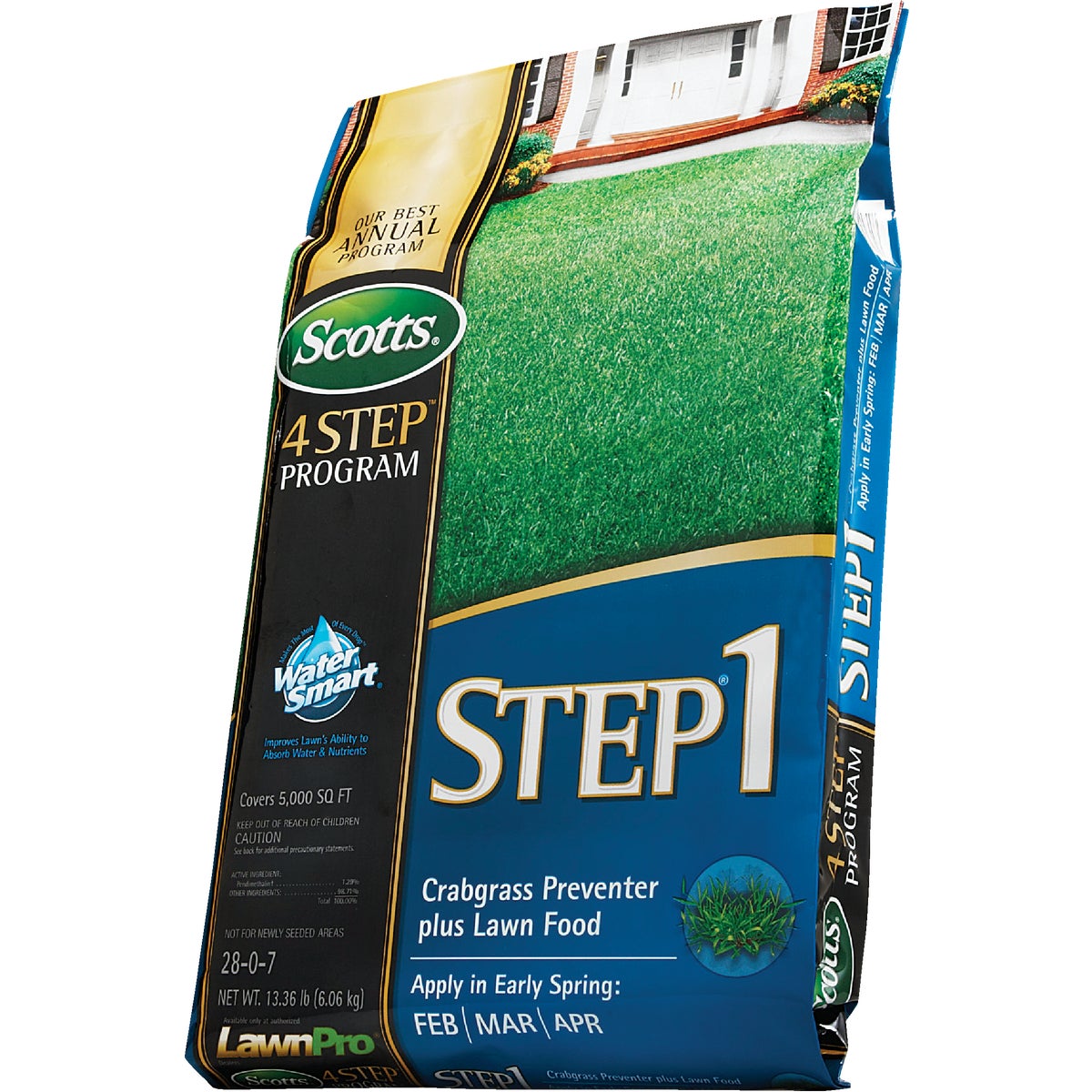 Scotts 4 Step Program Step 1 13.46 Lb. 5000 Sq. Ft. Crabgrass Preventer Plus Lawn Food Image 7