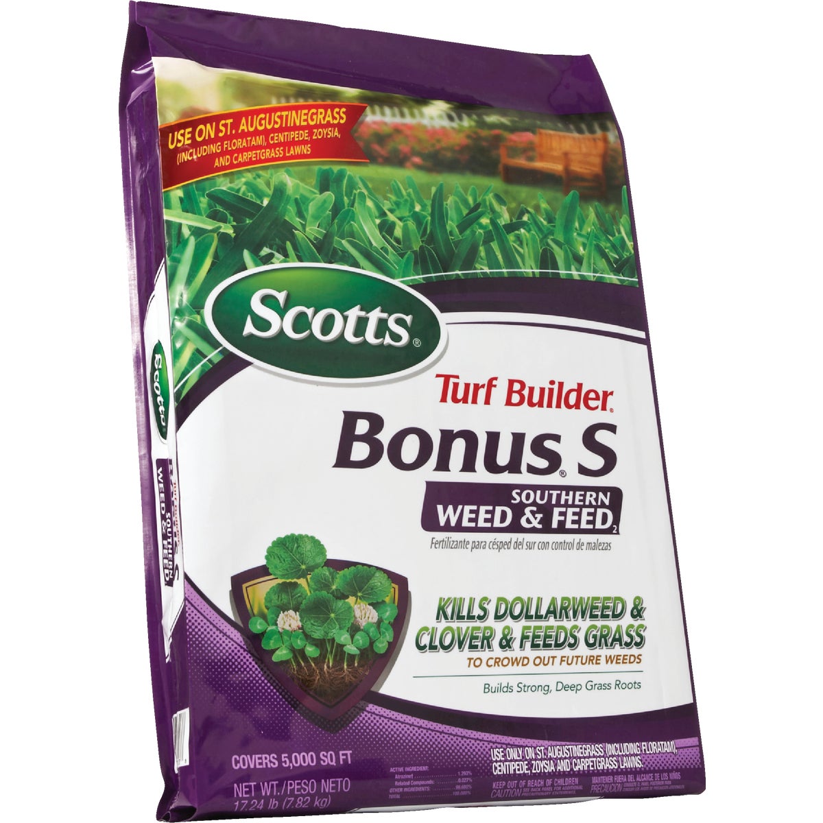 Scotts Turf Builder Bonus S Southern Weed & Feed 18.62 Lb. 5000 Sq. Ft. Weed Killer Plus Lawn Fertilizer Image 10